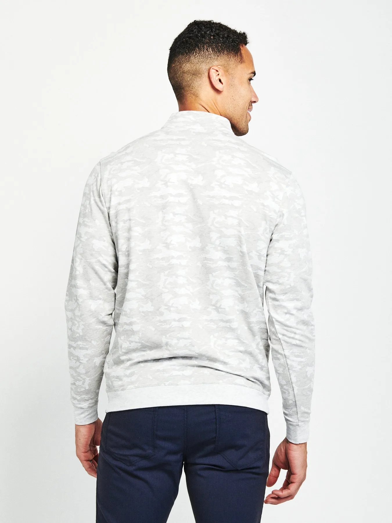 Cloud French Terry Print Quarter Zip