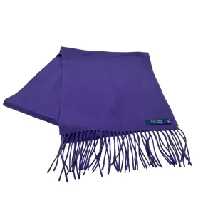 CLUB ROOM by MACY's Cashmere Fringe Scarf - Dark Purple