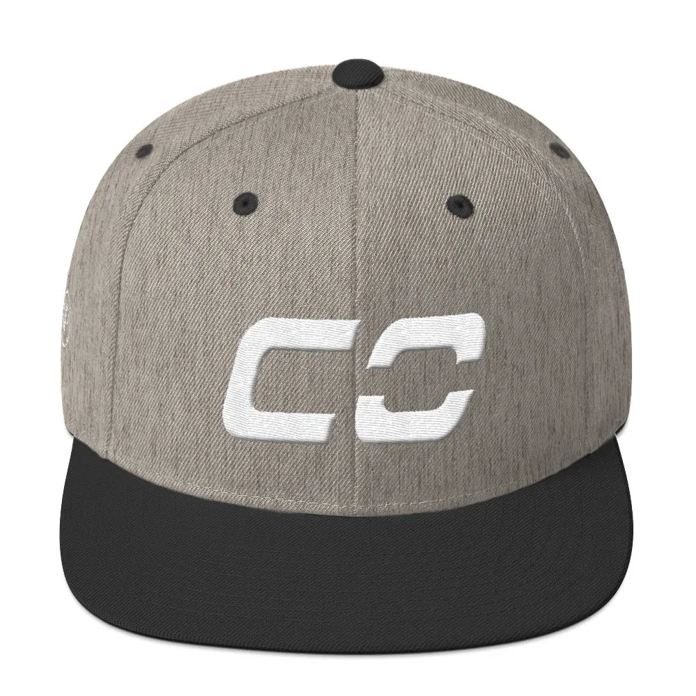 Colorado - Flat Brim Hat - White Embroidery - CO - Many Hat Color Options Available