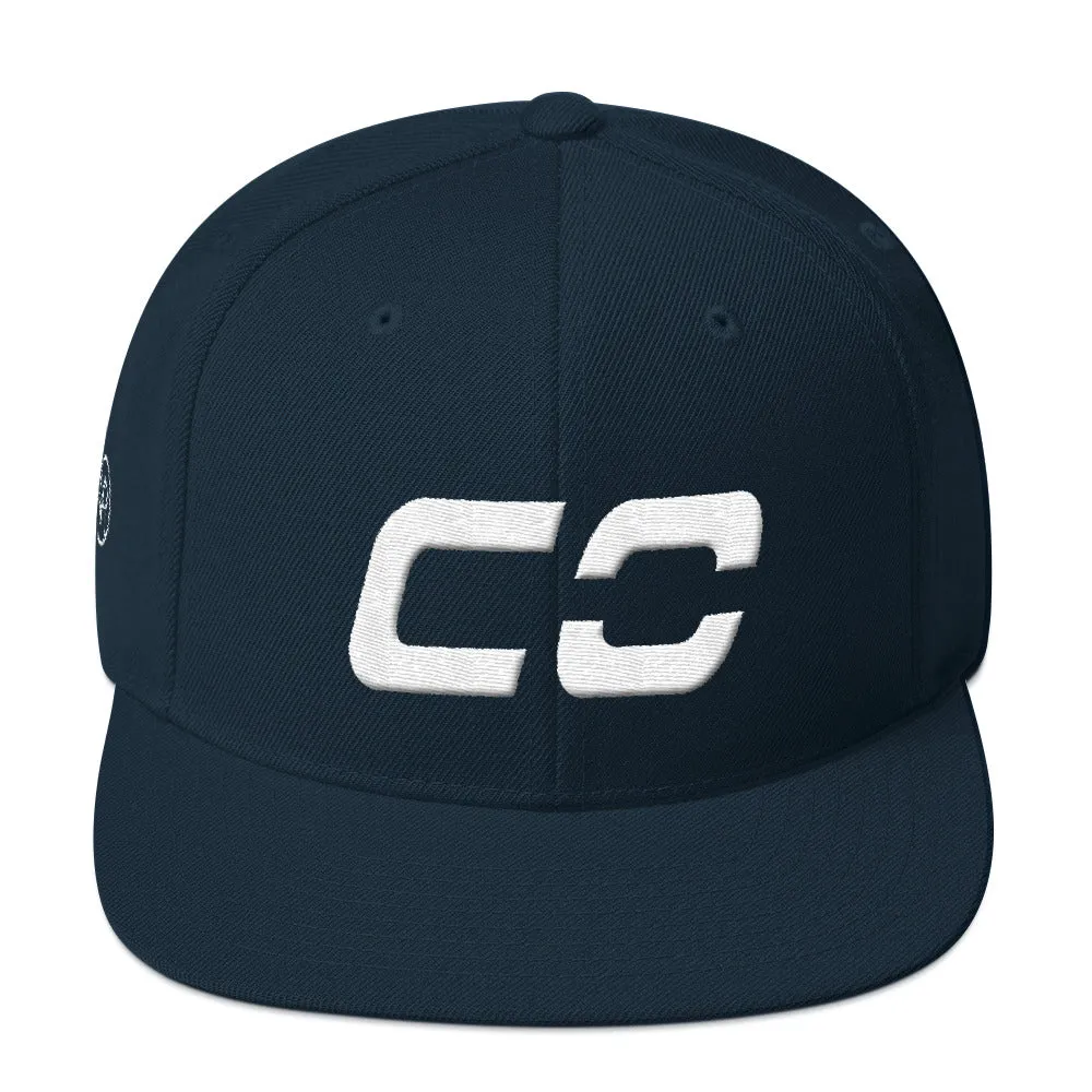 Colorado - Flat Brim Hat - White Embroidery - CO - Many Hat Color Options Available