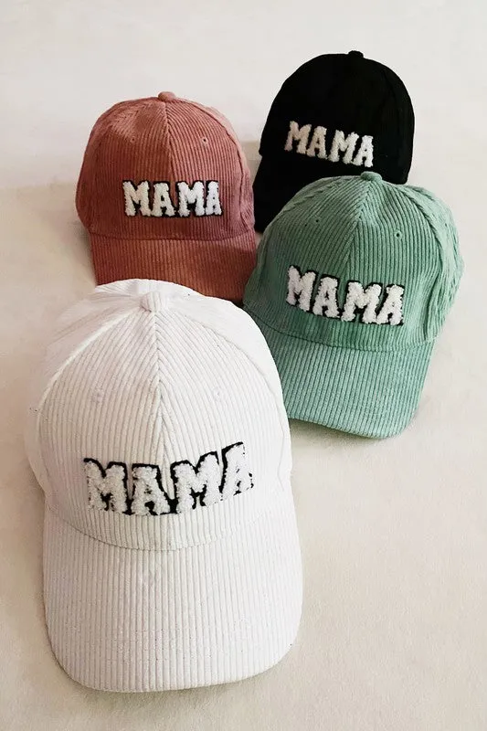 Corduroy Baseball Cap - MAMA