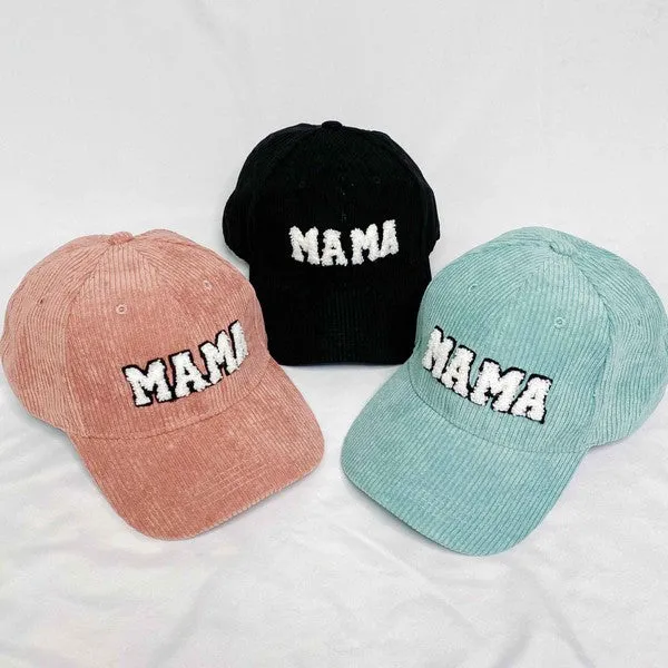 Corduroy Baseball Cap - MAMA