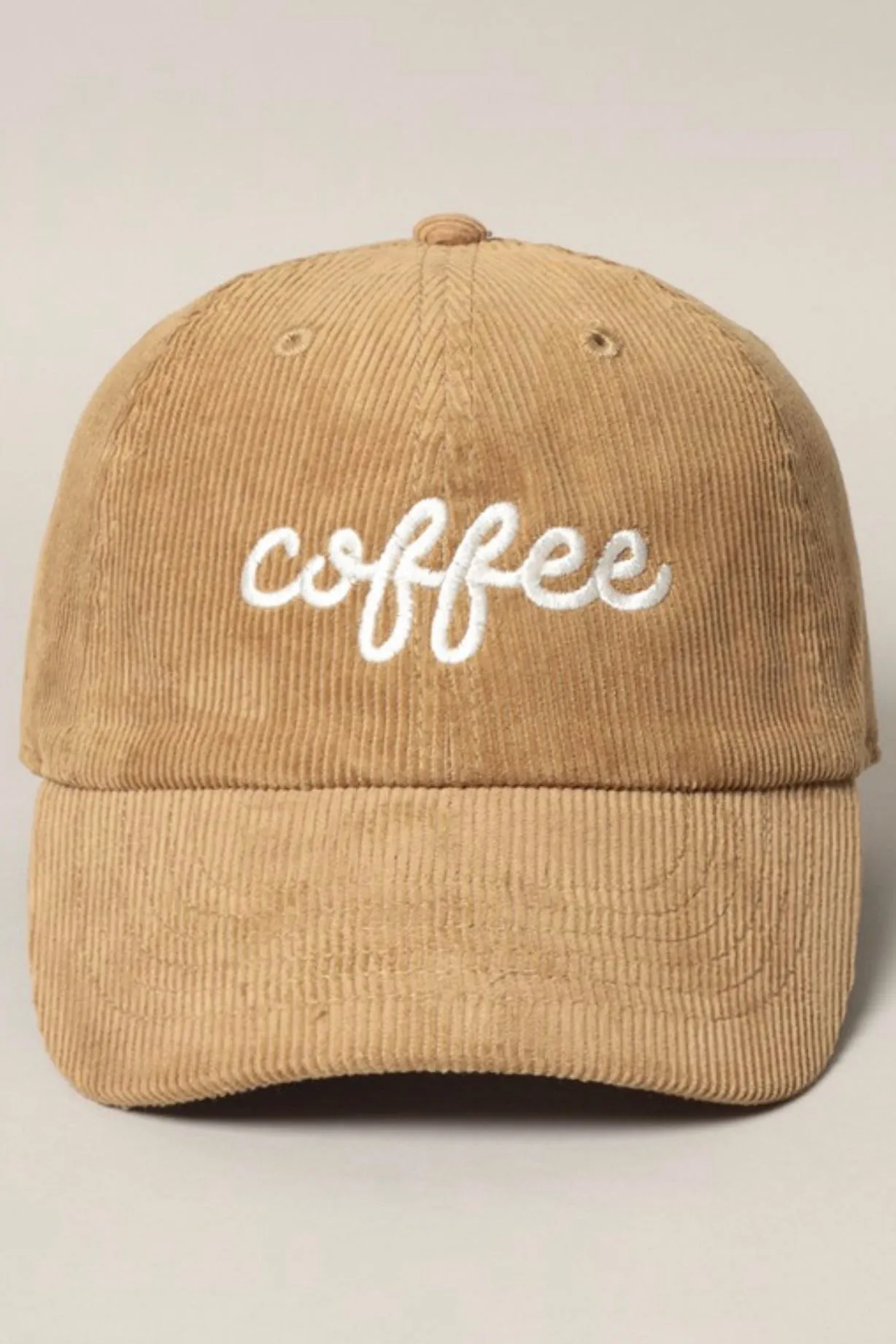 Corduroy Coffee Hats - 2 Colors!