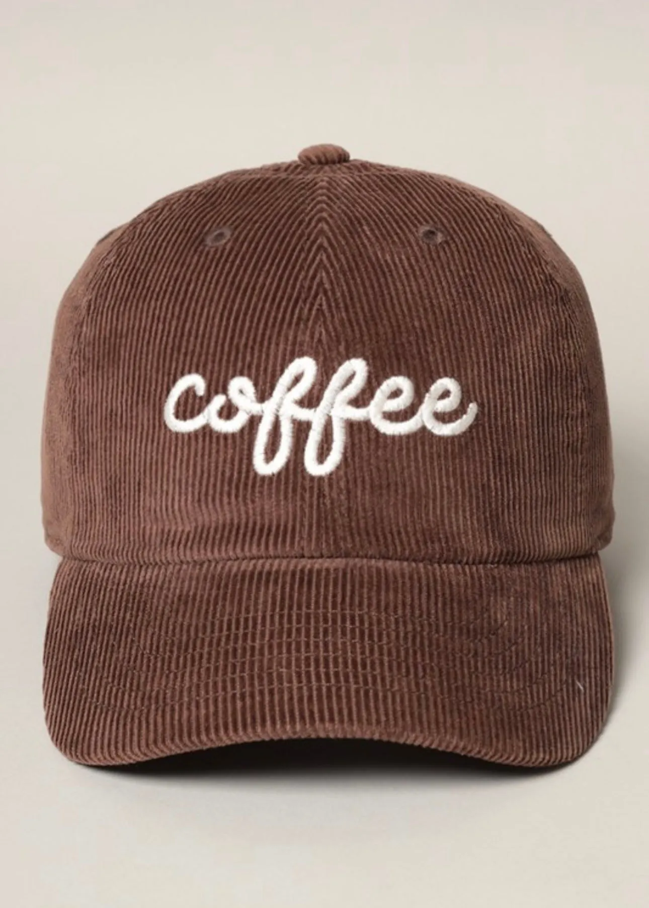 Corduroy Coffee Hats - 2 Colors!