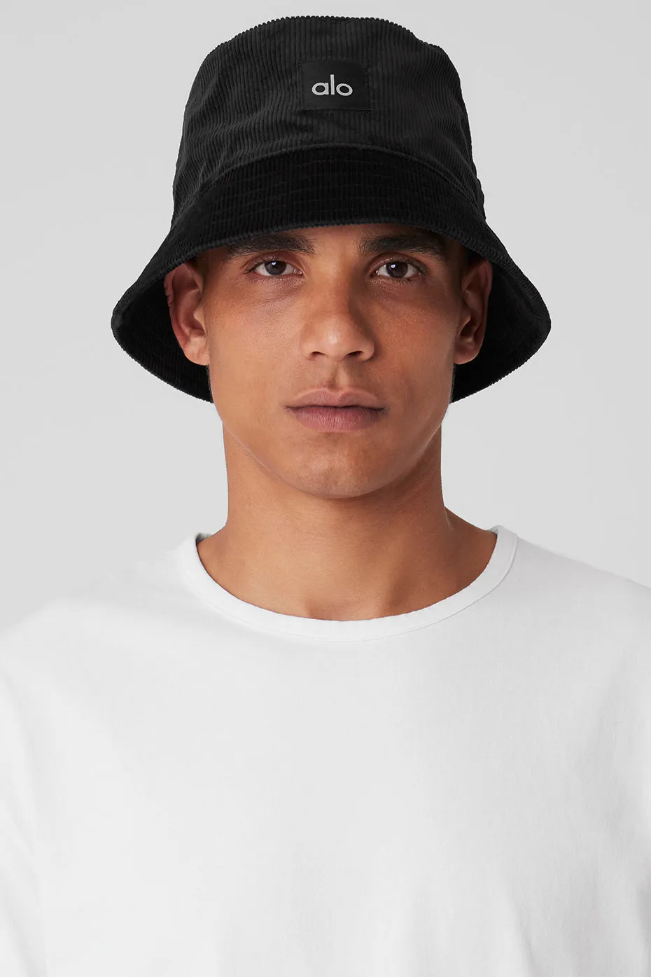 Corduroy Neighborhood Bucket Hat - Black