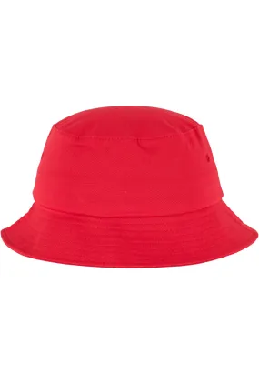 Cotton Twill Bucket Hat - Red