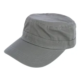 CTM® Adult Classic Cotton Fidel Cadet Cap