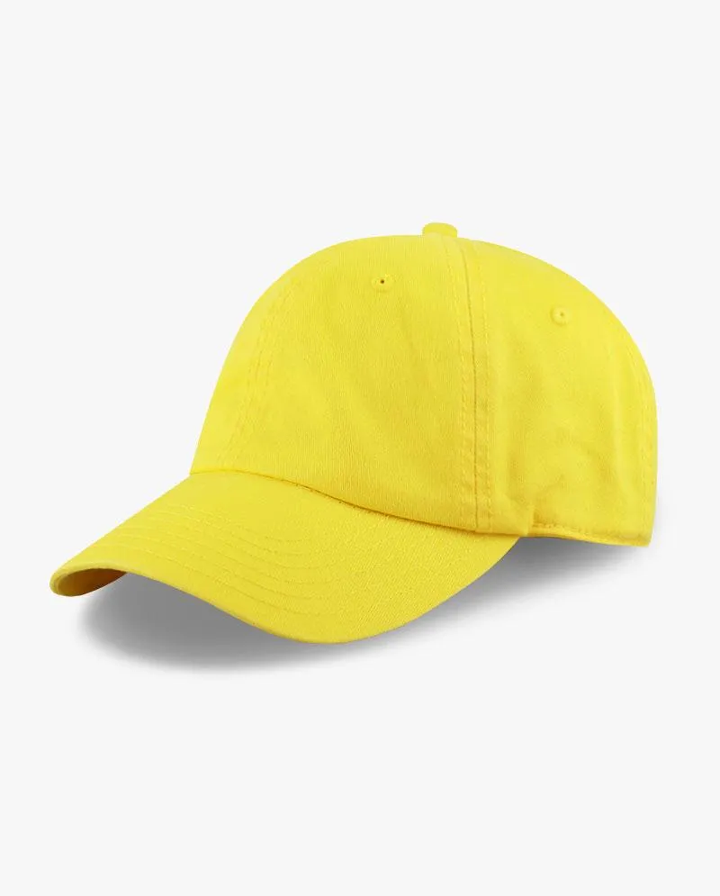 Dad Baseball Cap - Adult Yellow Adjustable