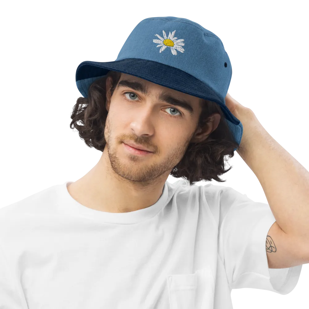 Daisy Denim bucket hat