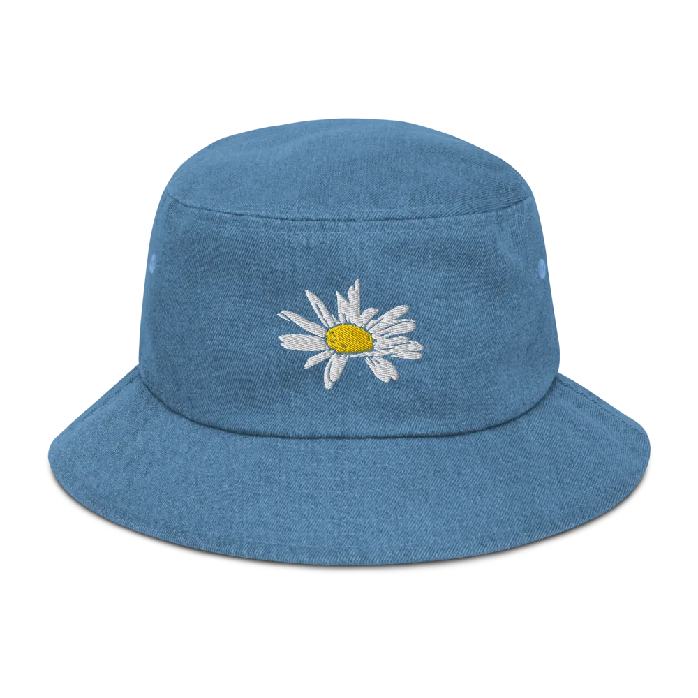 Daisy Denim bucket hat