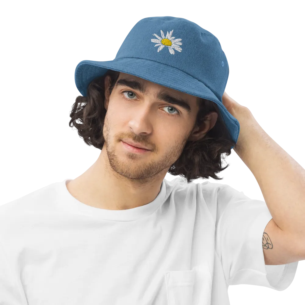 Daisy Denim bucket hat