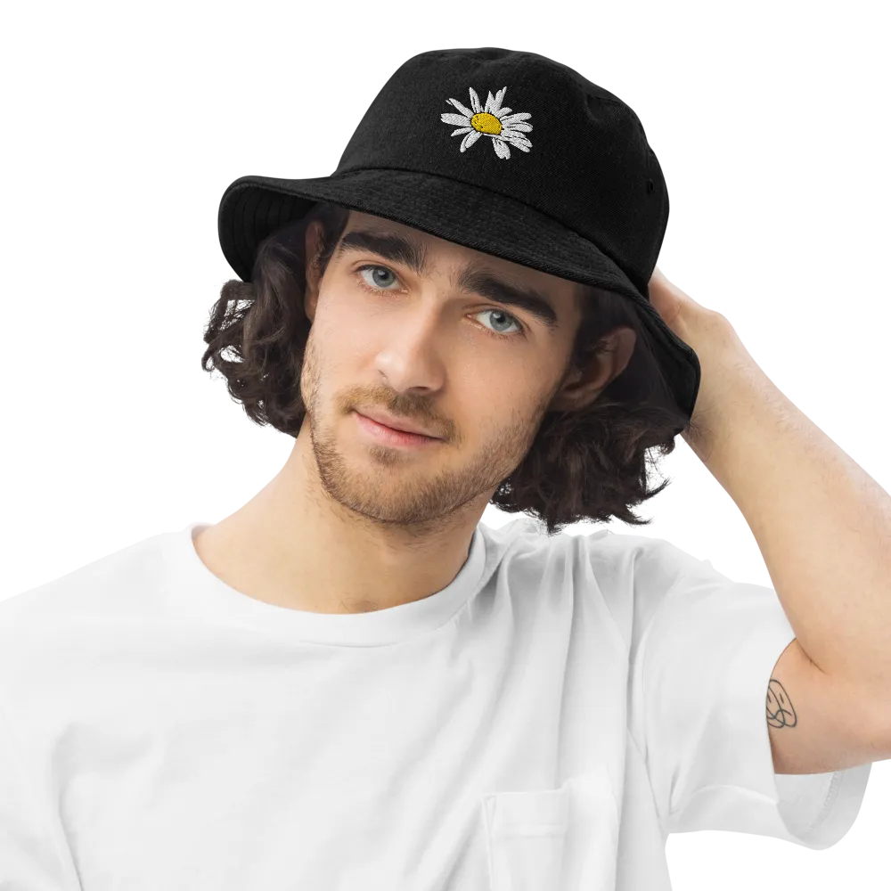 Daisy Denim bucket hat