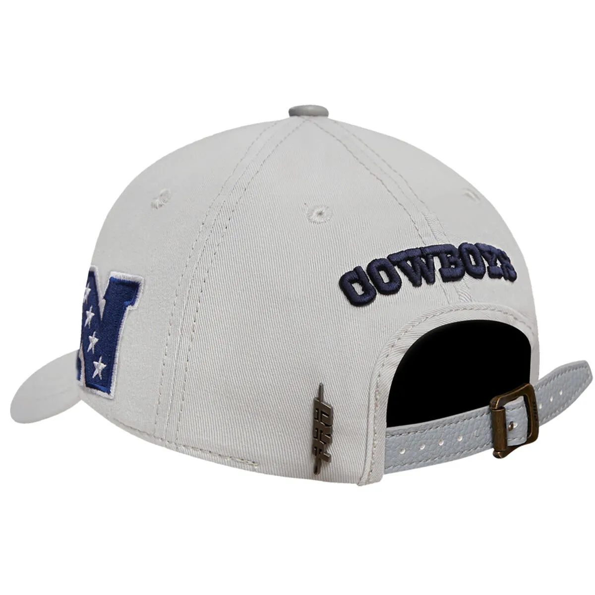 DALLAS COWBOYS OLD ENGLISH DAD HAT (FDC7410521) HEATHER GREY