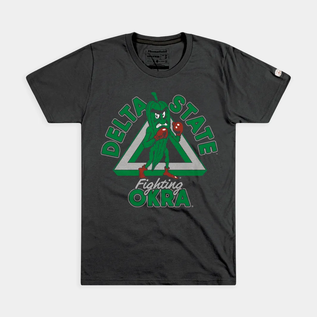 Delta State Fighting Okra Vintage Logo Tee