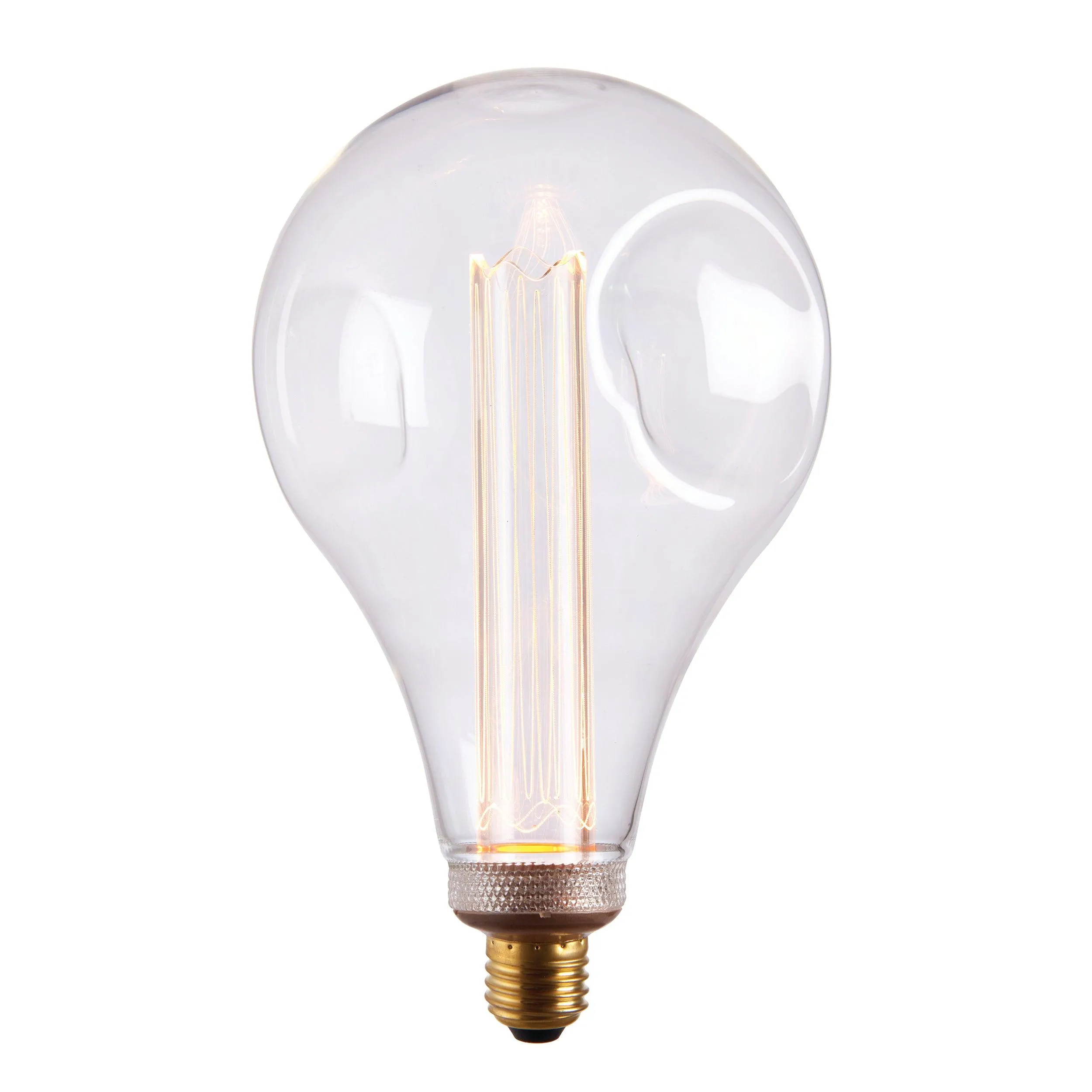 Dimple E27 Clear Globe 2.5w Fillament LED Light Bulb - 148mm