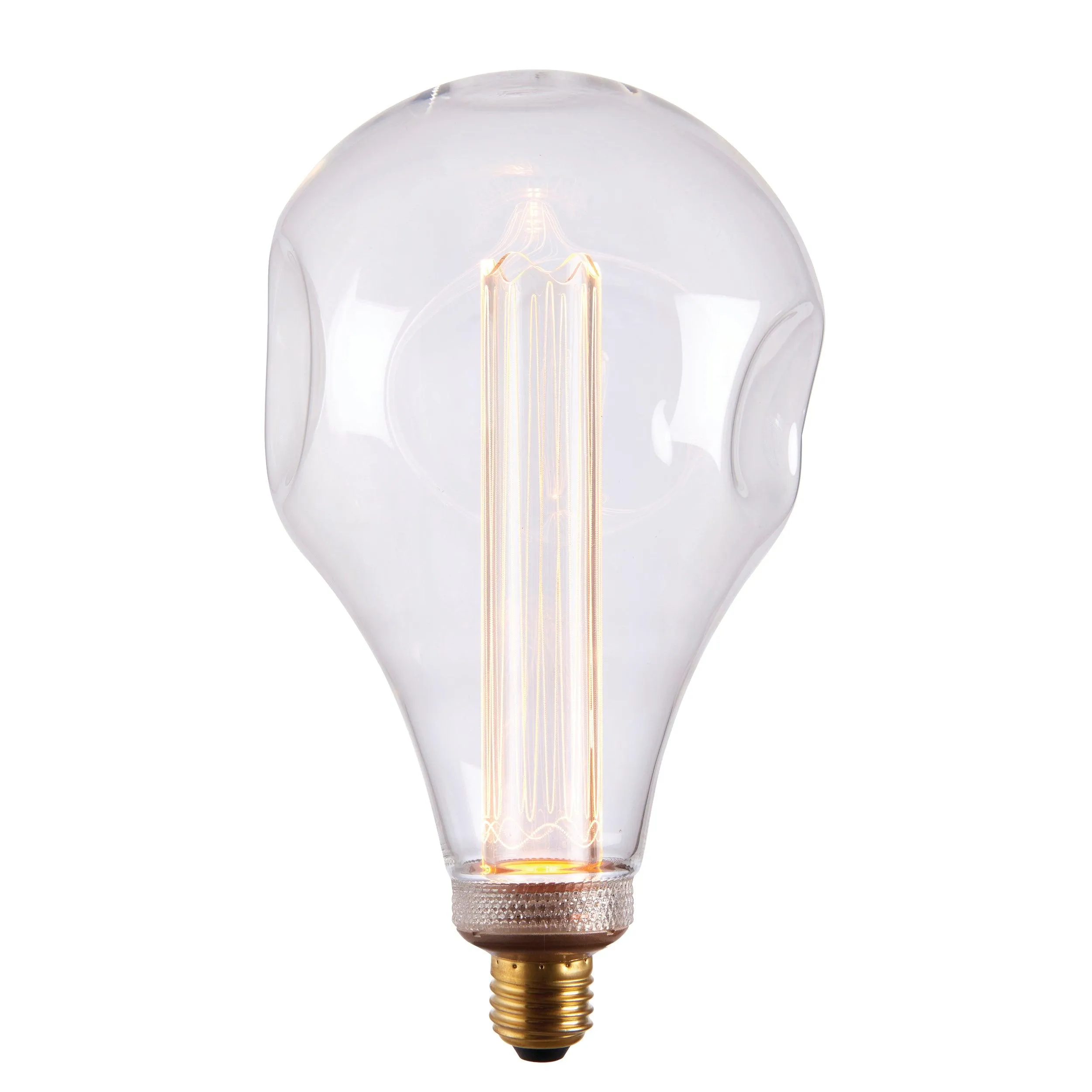 Dimple E27 Clear Globe 2.5w Fillament LED Light Bulb - 148mm