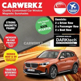 Dr Shadez DARKtech BMW X1 2022-Current 3rd Generation (U11) Germany SUV Customised Window Magnetic Sunshades