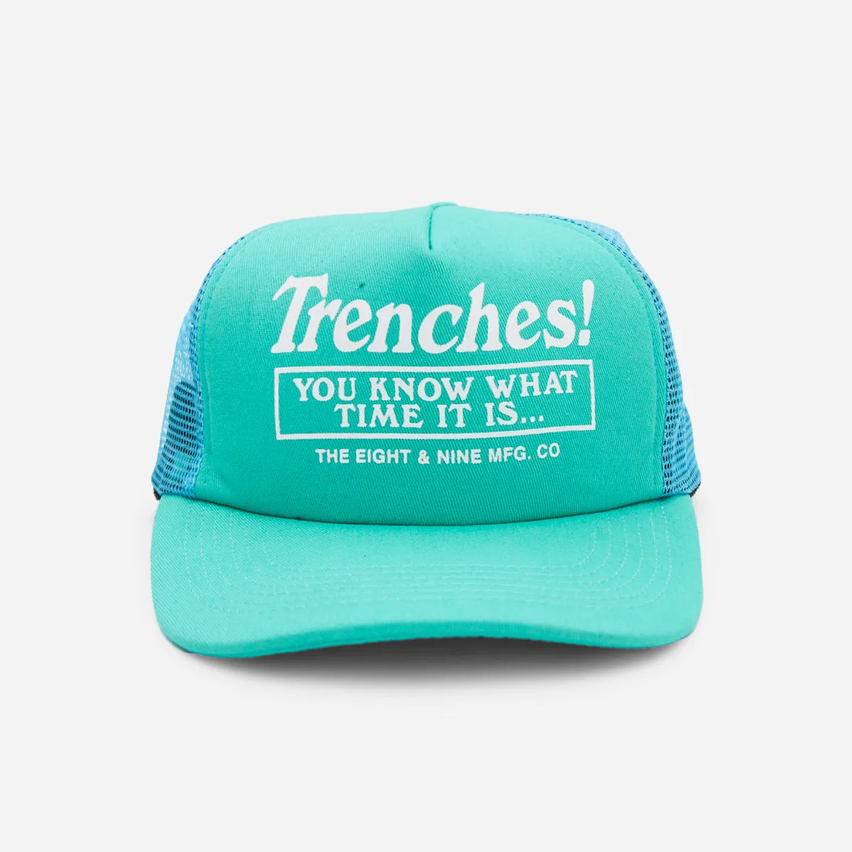 Drowning Man Trucker Hat Teal