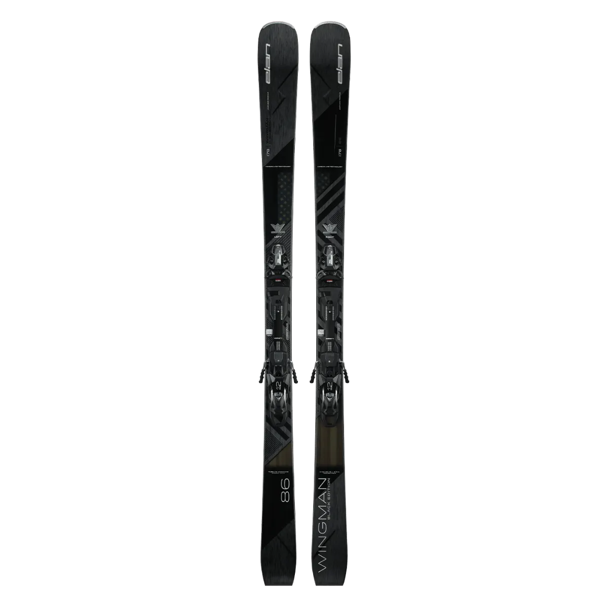 Elan WINGMAN 86 Black Edition FX Ski   EMX 12.0 DB102220 Binding 2025