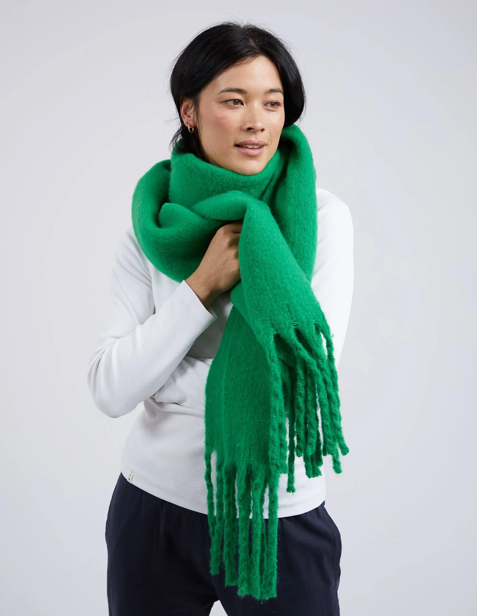 Elm Comfy Scarf Green