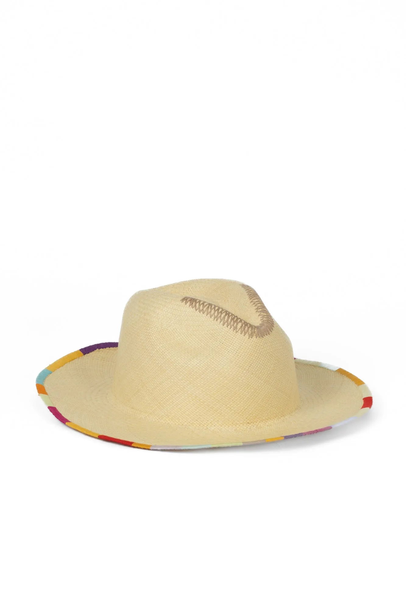 Embroidered Panama Hat