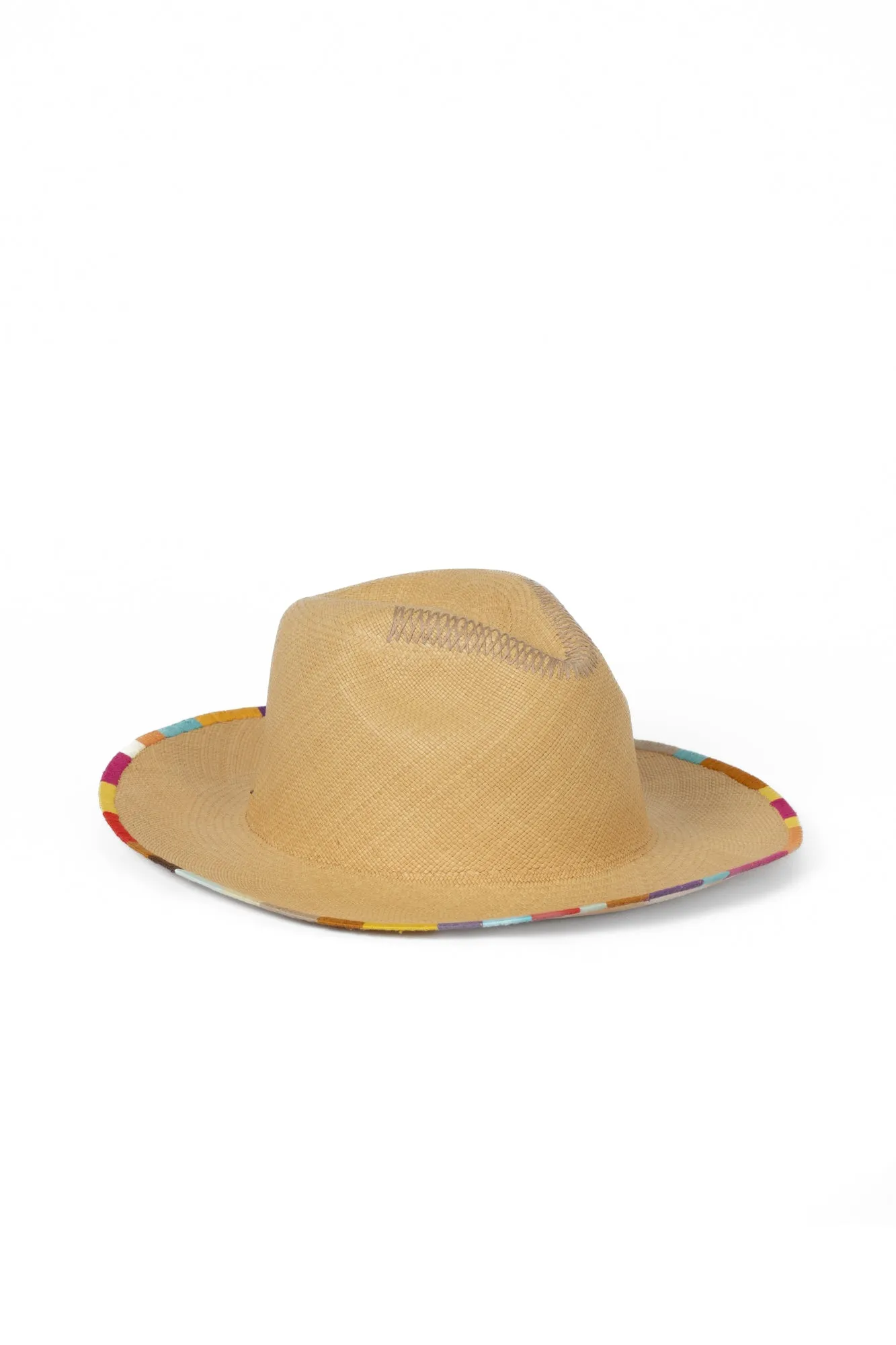 Embroidered Panama Hat