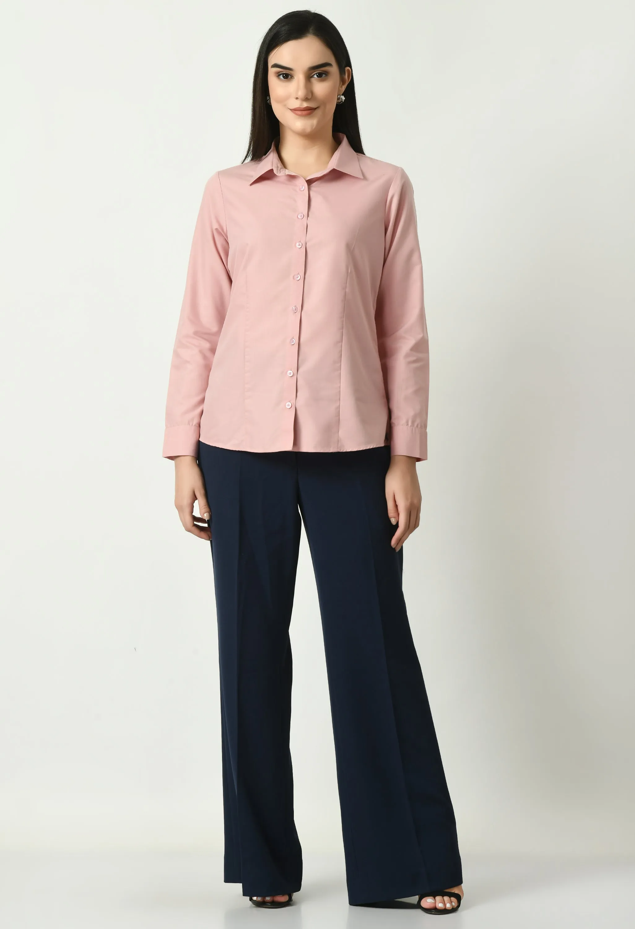 Exude Charisma Long Sleeves Formal Shirt (Watermelon Pink)