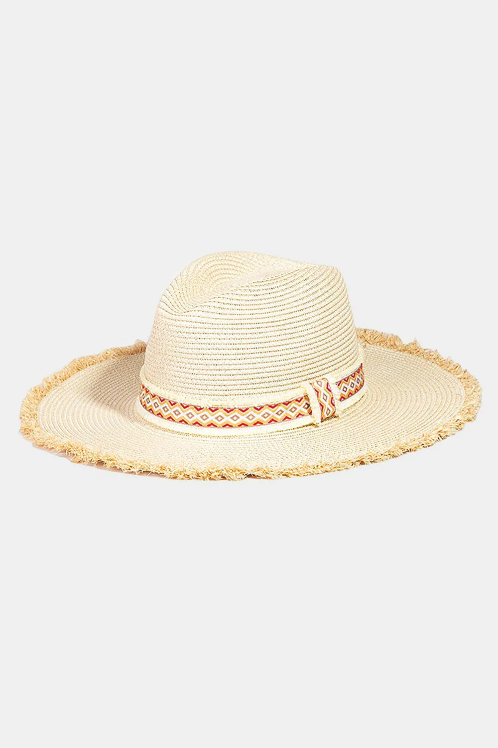 FAME GEOMETRIC RAW HEM HAT