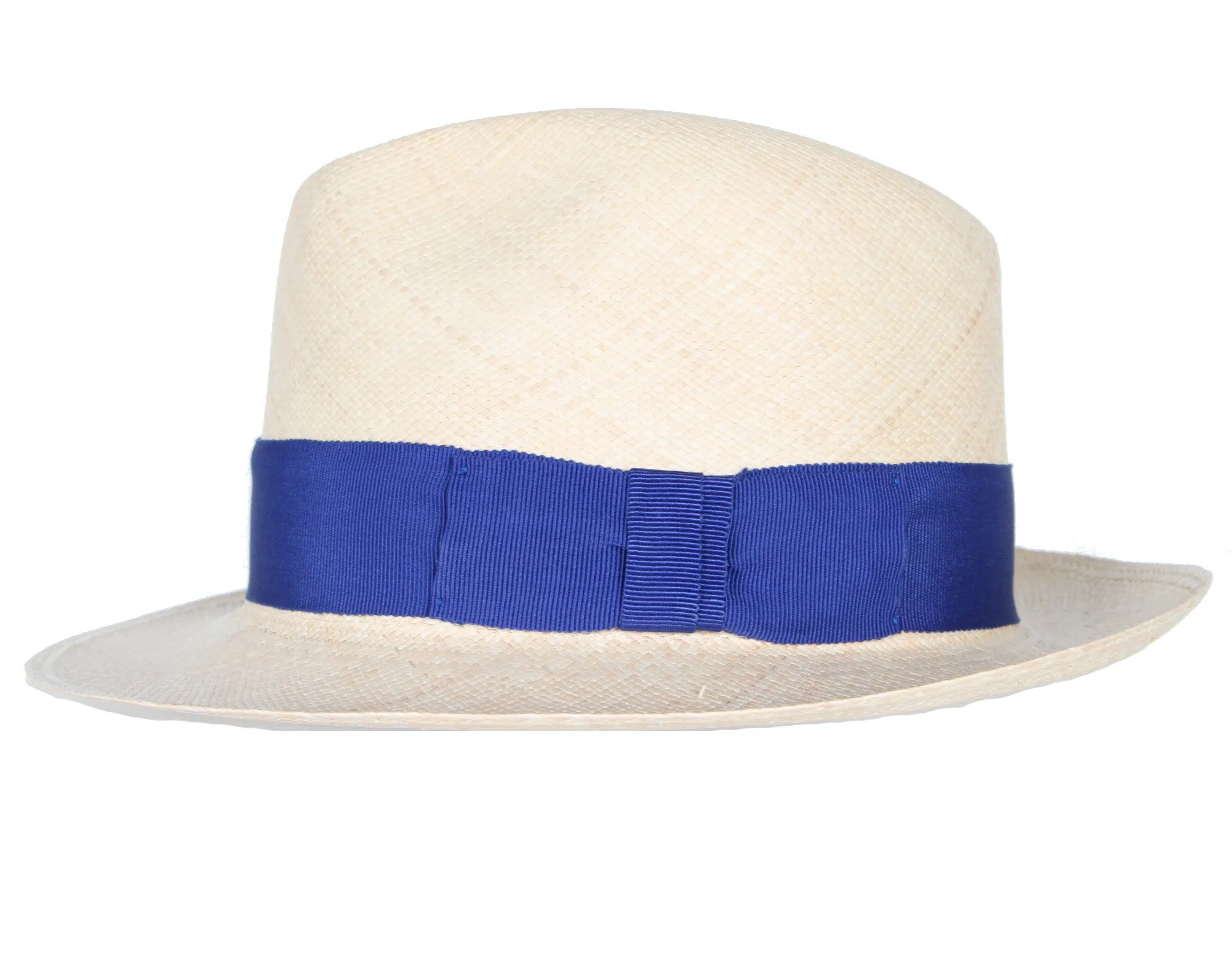 Fedora Hat, Natural/Blue