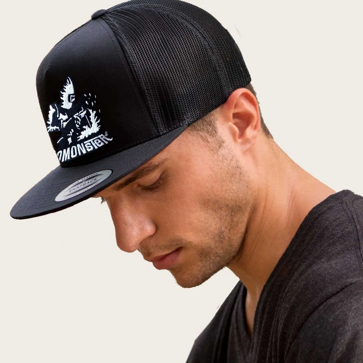 Flat Brim Snapback Hat "Welder"