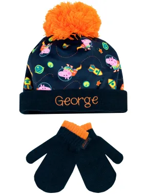 George Pig Hat and Gloves Set