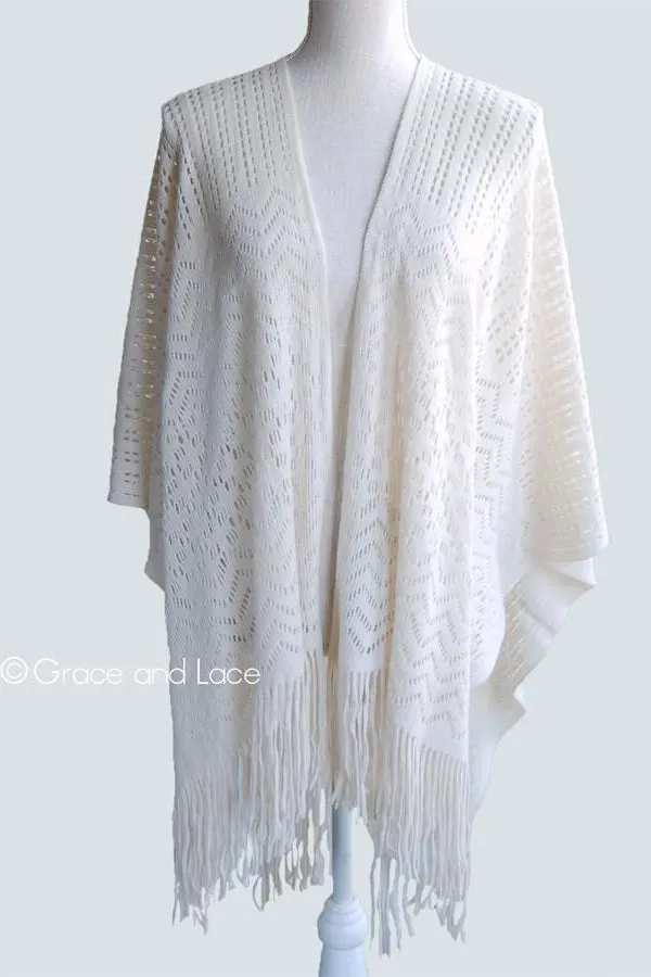 Grace & Lace Fringe Kimoncho