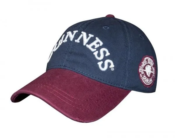 Guinness Navy Distressed Label Baseball Cap