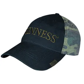 Guinness Washed Camo Print Baseball Cap