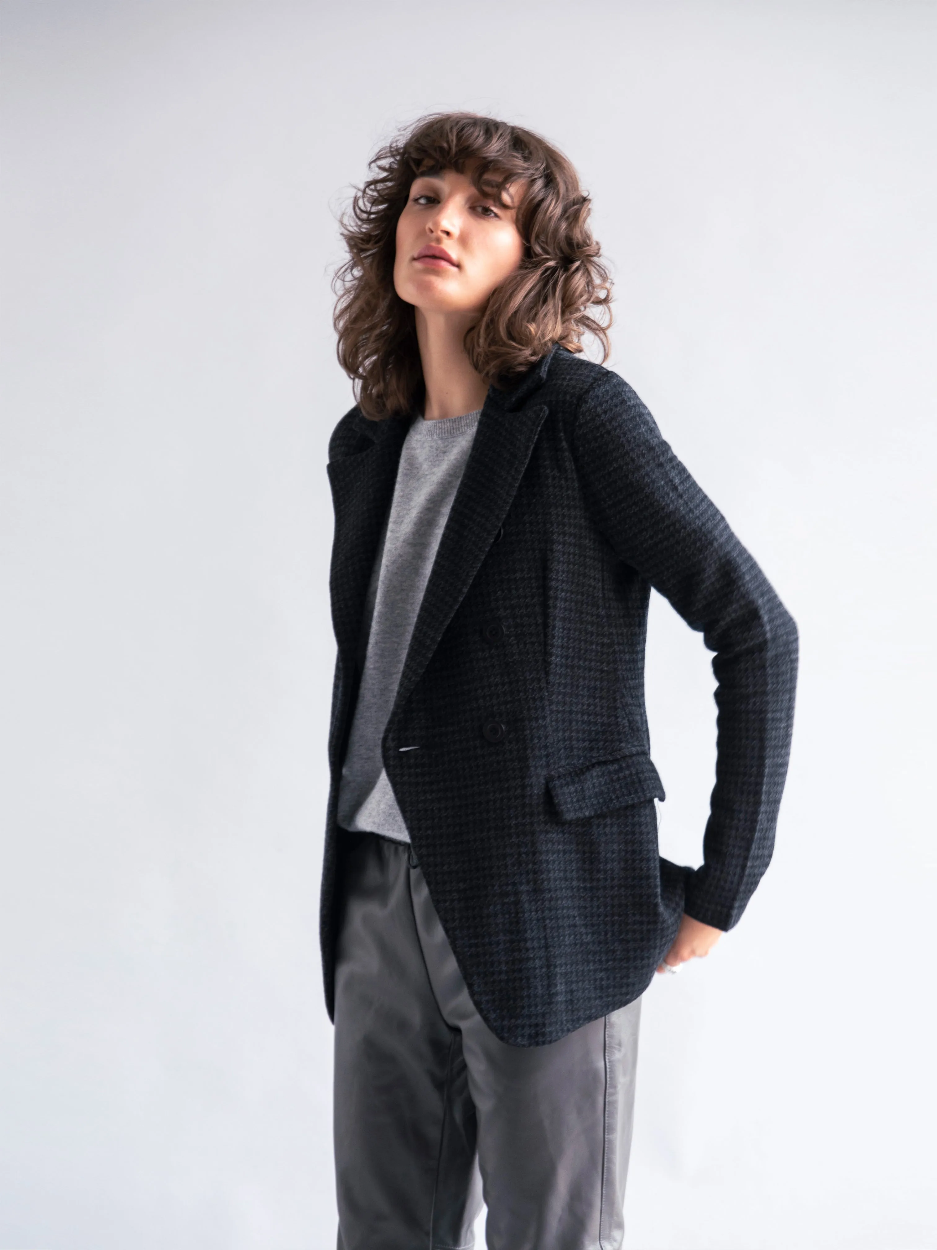 Houndstooth Blazer NEW Solid Colours Available