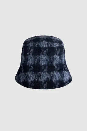 Houndstooth Suri Alpaca Bucket Hat