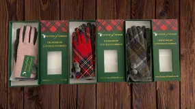 Ladies Tartan Check Soft Gloves by House of Tweed - One Size Fits All