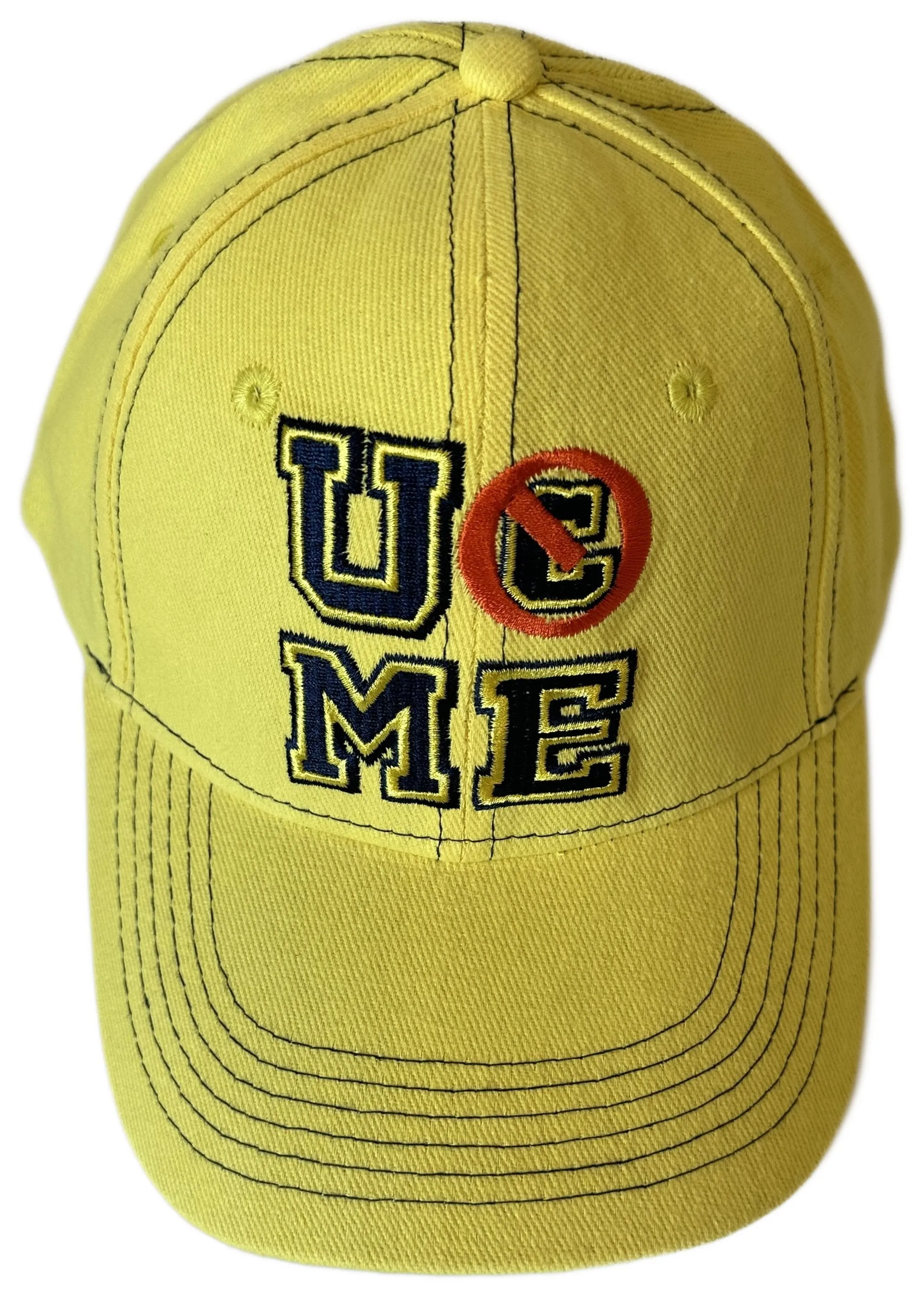 John Cena Yellow U Can't See Me WWE Baseball Cap Hat