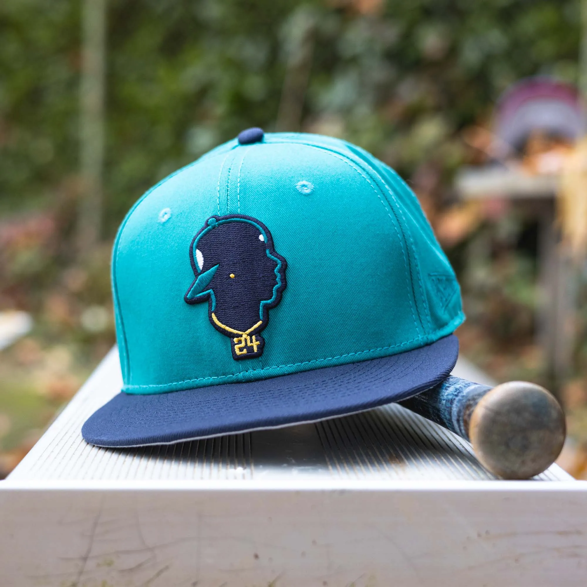 Junior's Silhouette Cap (Teal) - Ken Griffey Jr. Collection