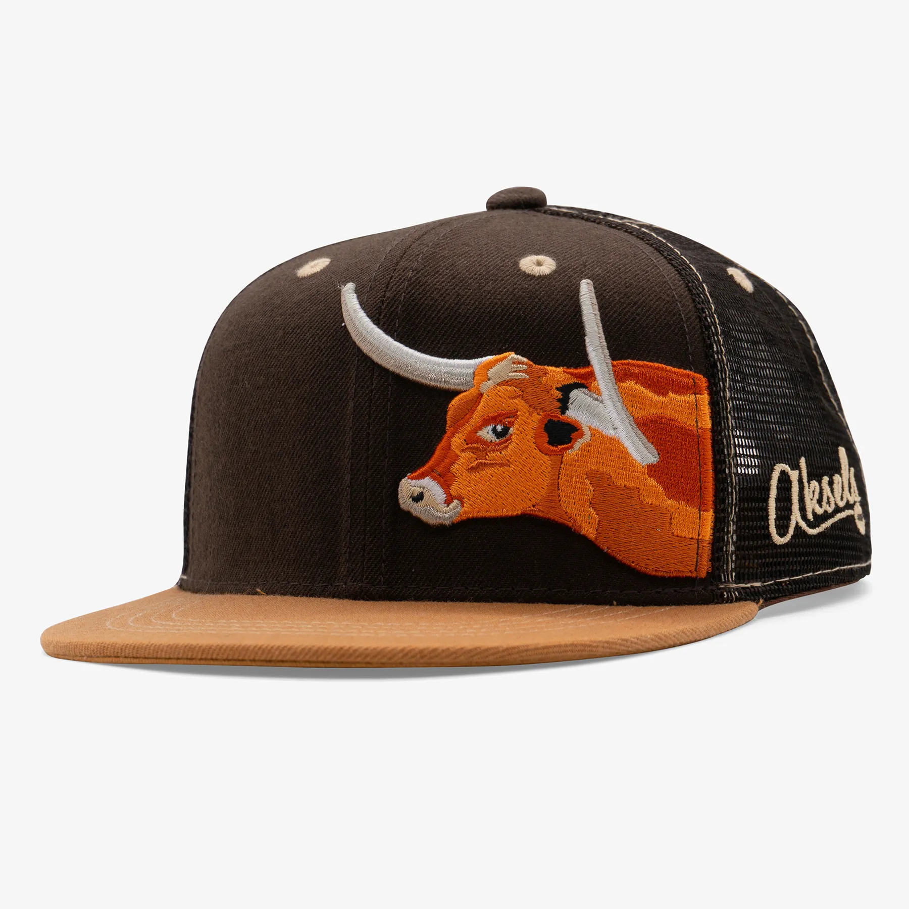 Kids Longhorn Flatbill Snapback Hat