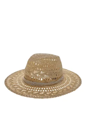 Kyra Natural Straw Fedora Hat