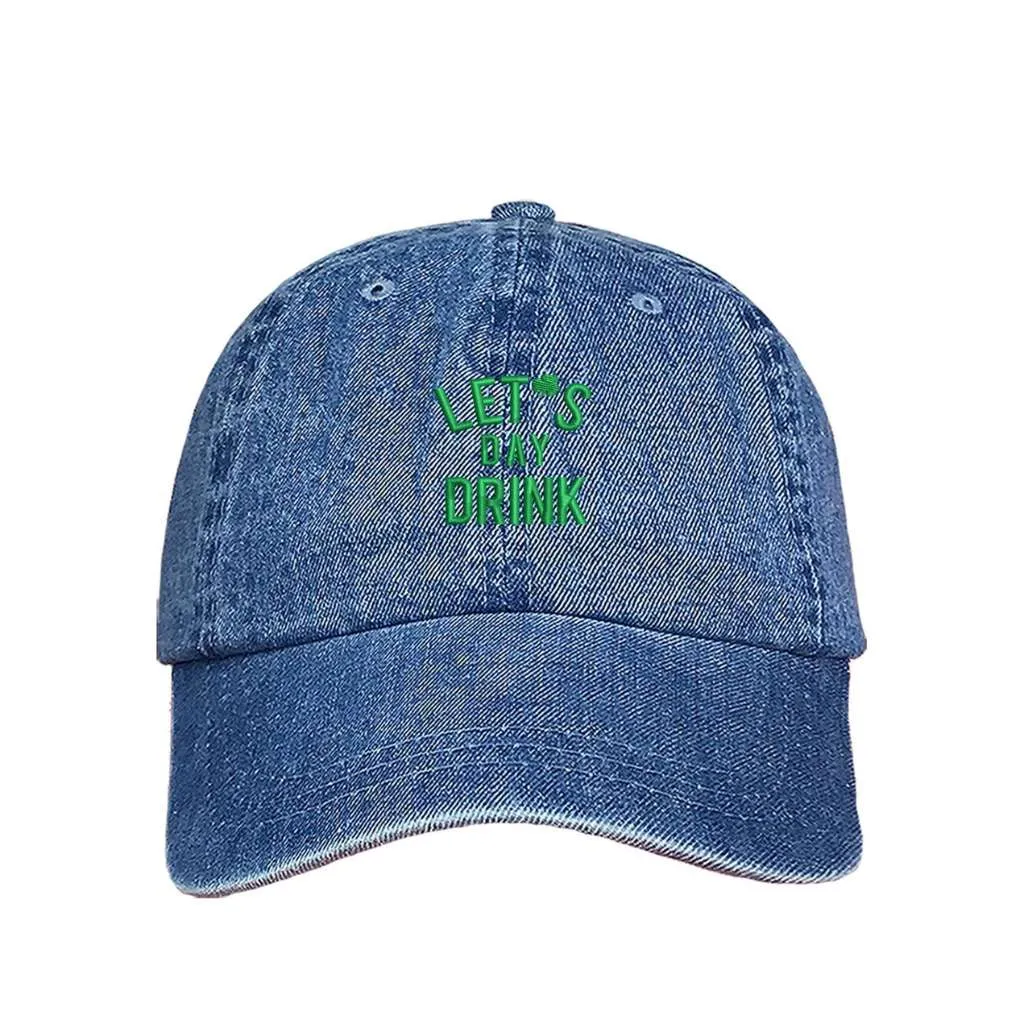 Let's Day Drink Baseball Hat | Shamrock Hats for St Patricks Day