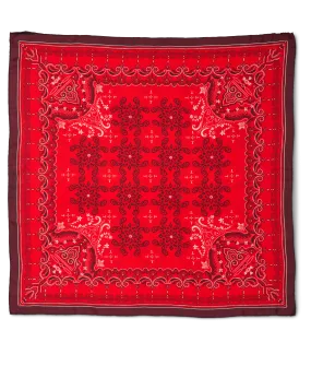 Mirrored L Scarf :: Red/Burgundy