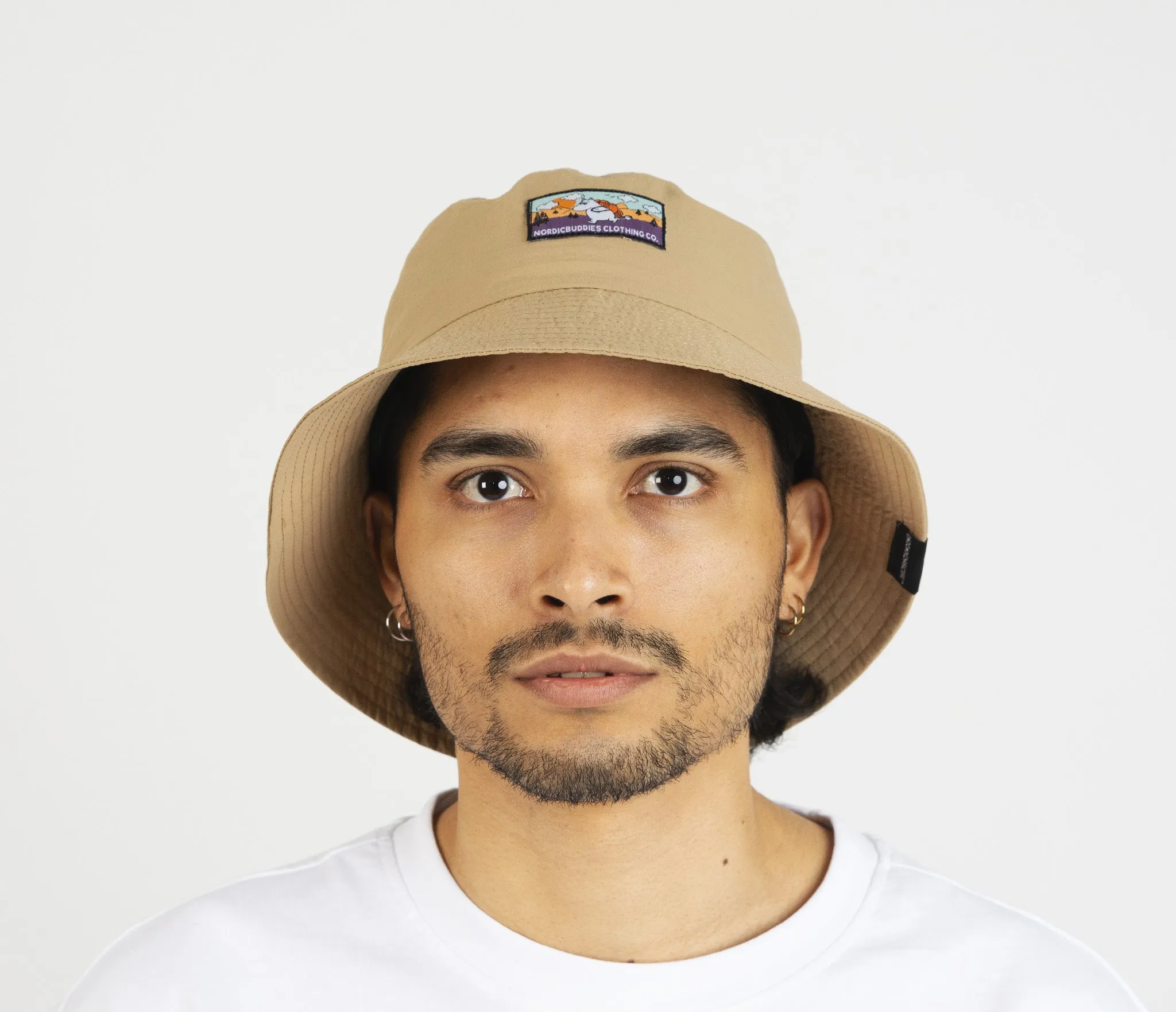 Moomintroll's Adventure Nylon Bucket Hat - Beige