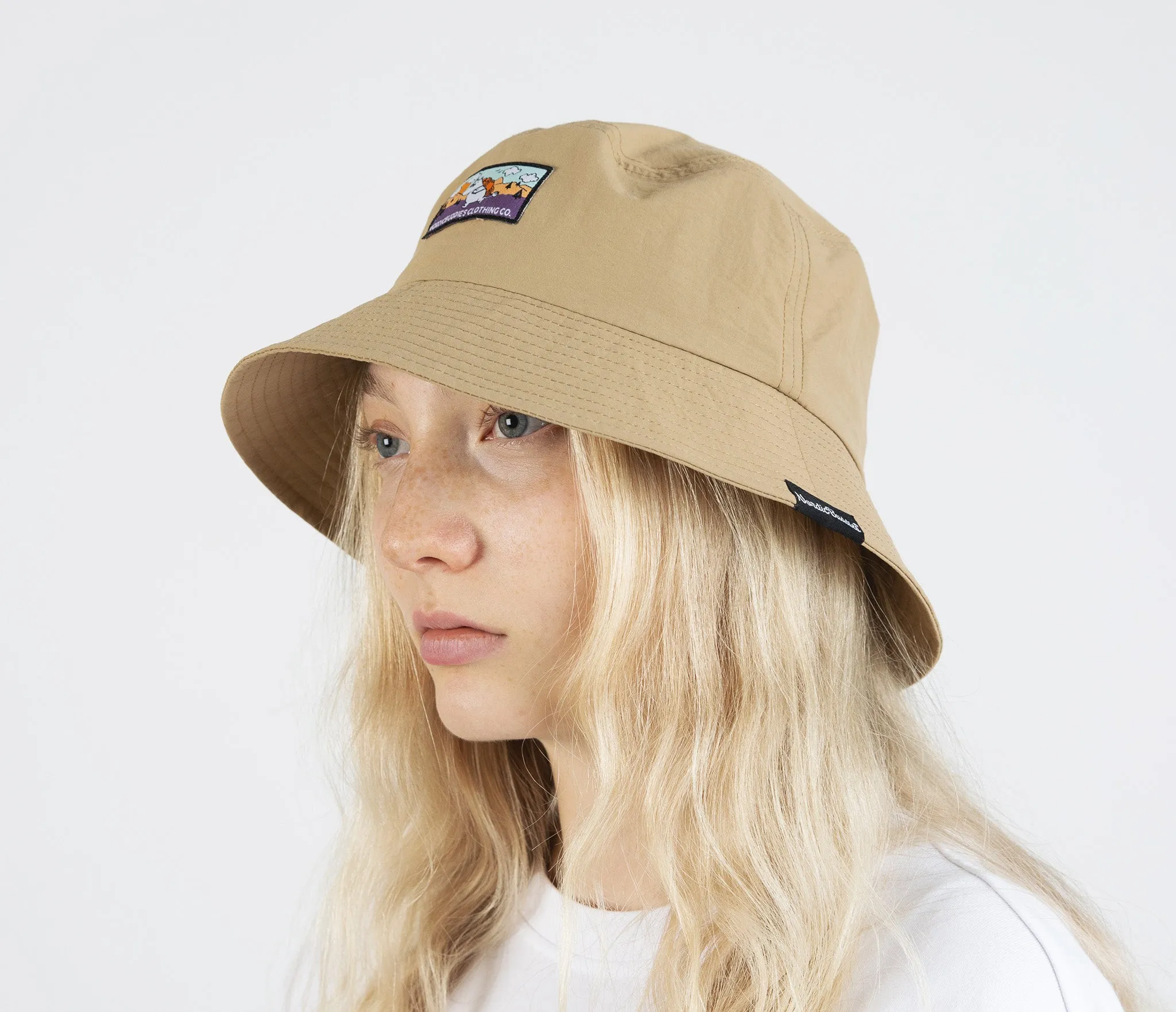 Moomintroll's Adventure Nylon Bucket Hat - Beige