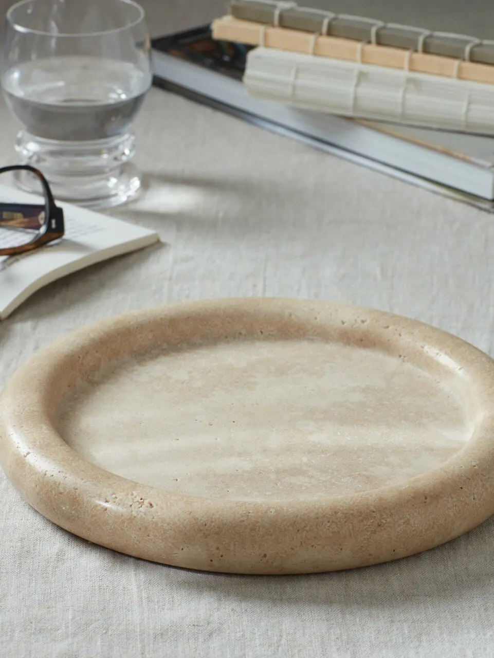 Moura Travertine Tray