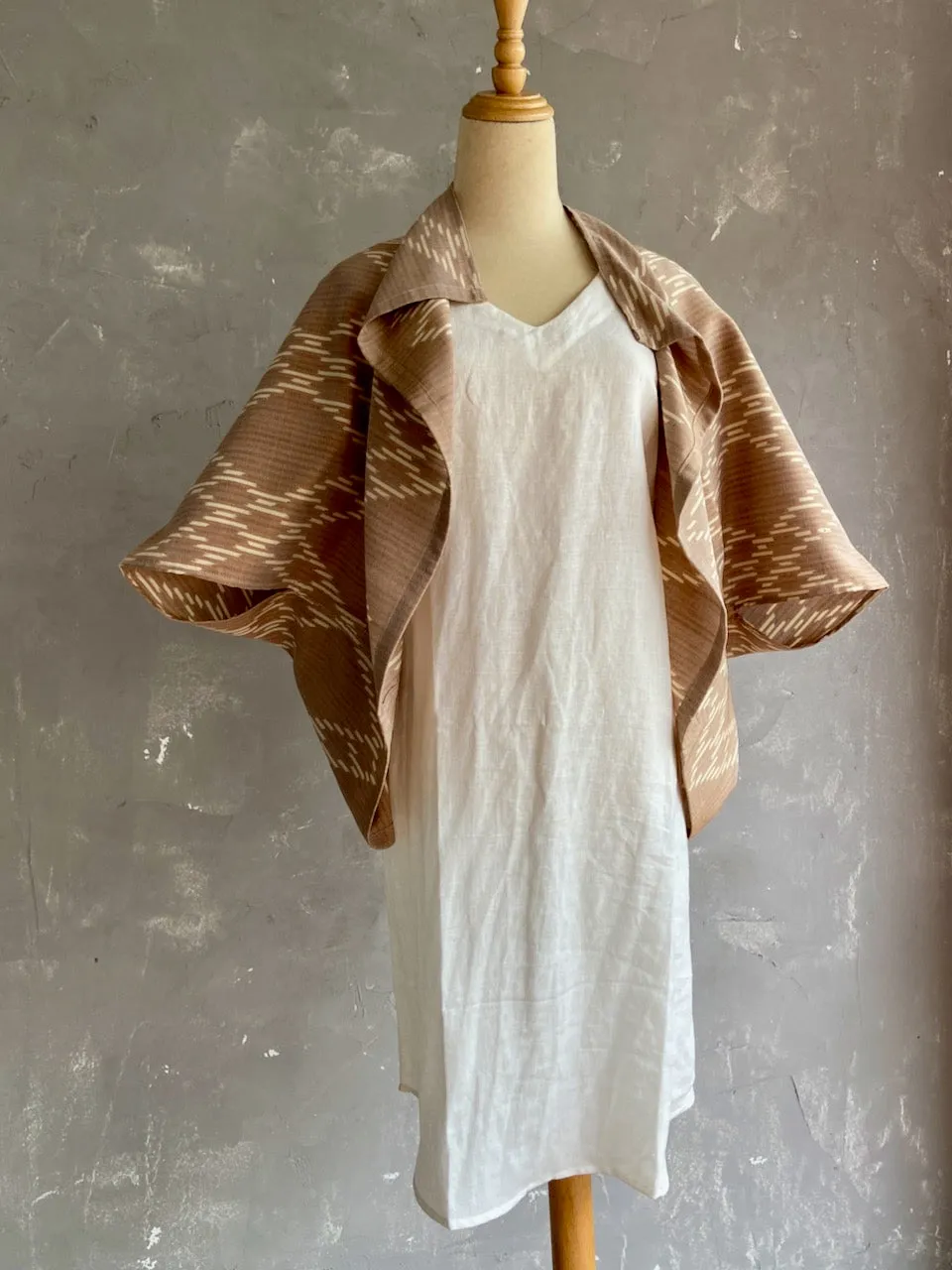 Naturally Dyed Ikat Kimono Coat