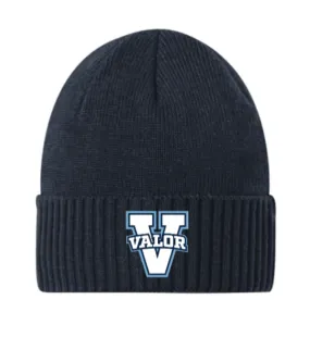 Navy Valor V Beanie with no pom