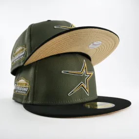 New Era Custom Exclusive Fitted Olive Houston Astros Astrodome Patch