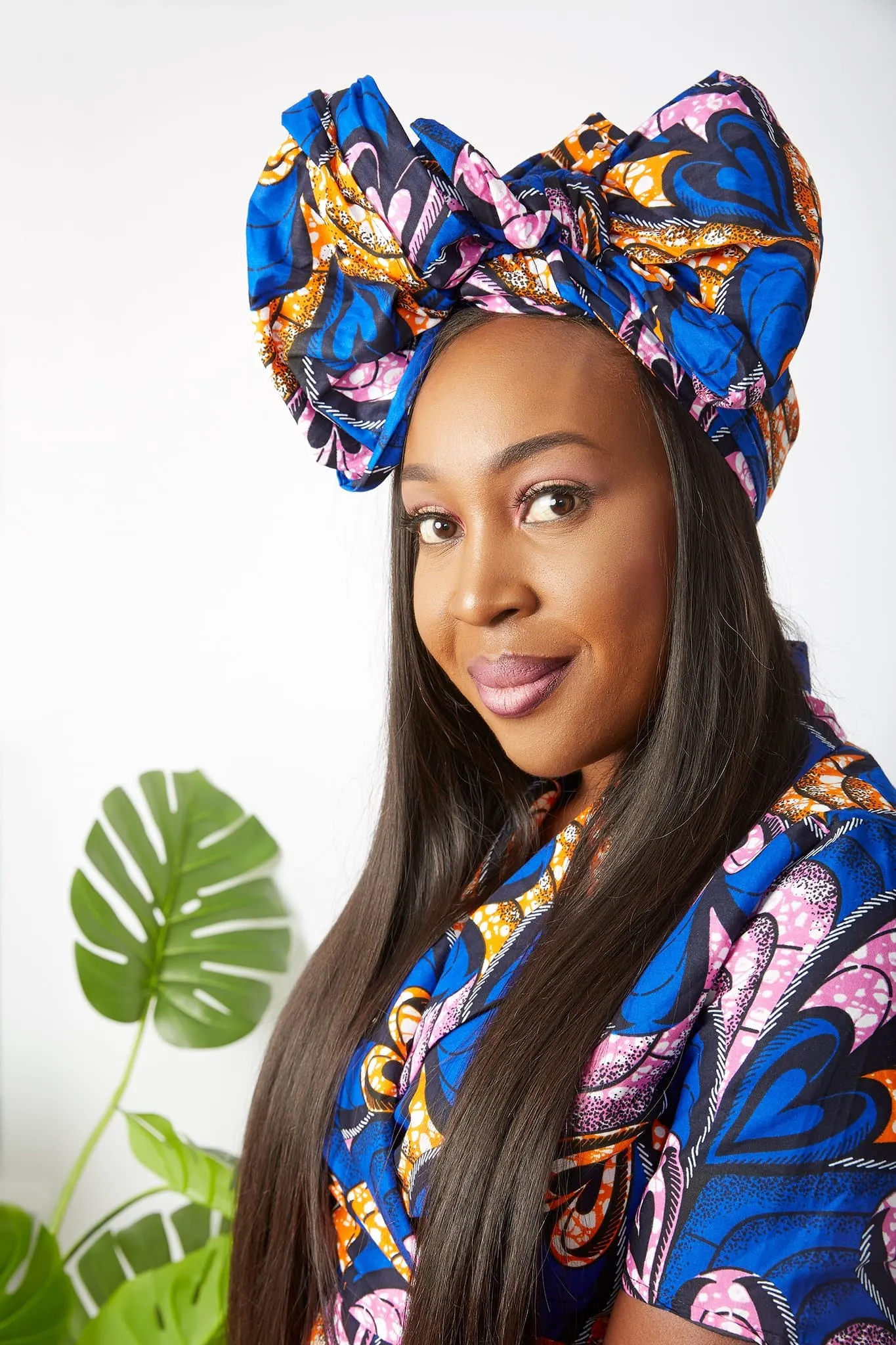 New In African Ankara Print Headwrap/Headtie - Oyinda